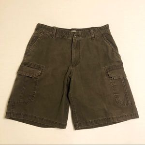 IZOD Brown Heavy Duty Cargo Shorts - 32
